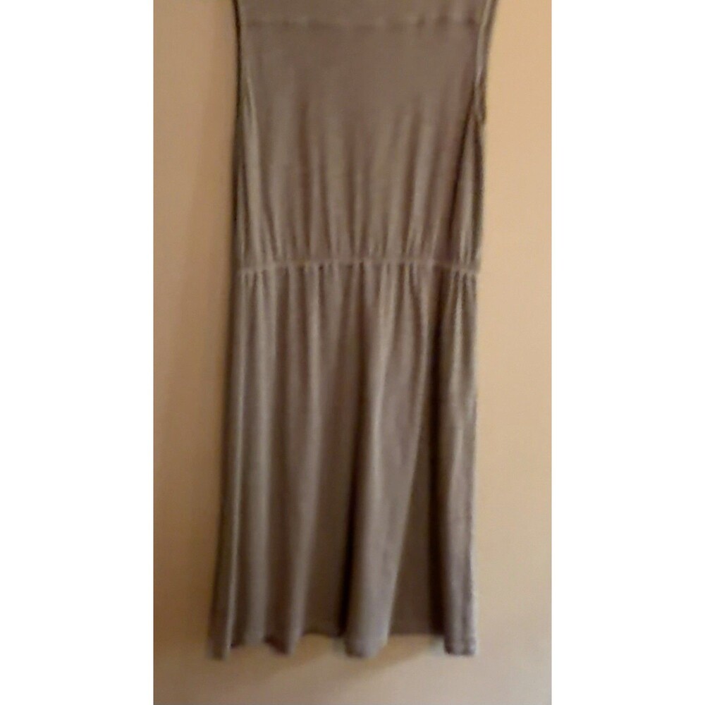Tommy Bahama 100% Cotton Tan Sleeveless Dress Women’s Size Medium Drawstring - Picture 4 of 7